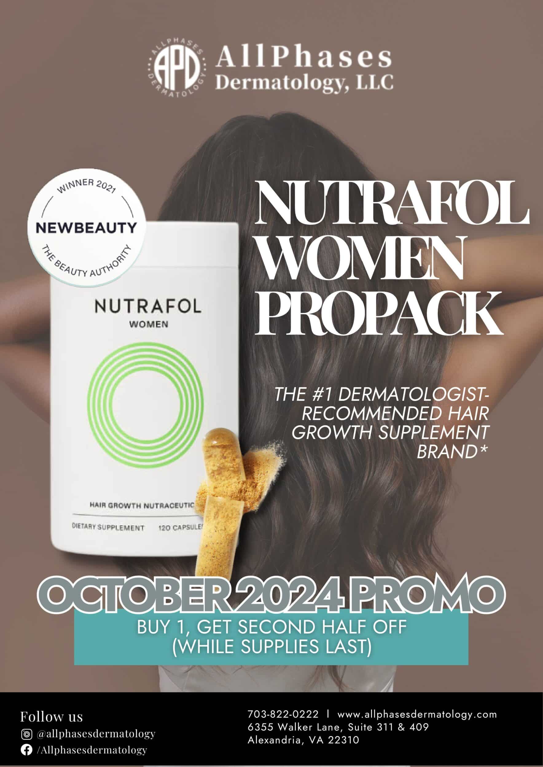 ALLPHASES October Promo Nutrafol flyer